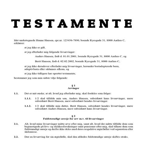 Testamente